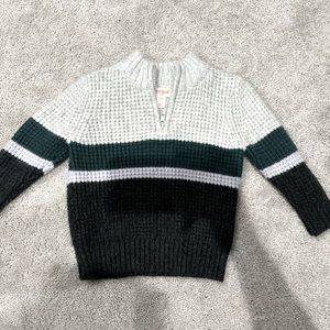 Toddler striped woven sweater